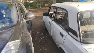 Вор впустую побил стёкла 2 авто. Real video