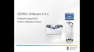 CEREC SW 4.5.x  Implant-supported screw-retained crown