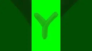 Green Screen Animated Letter Y #greenscreen #lettery #shorts