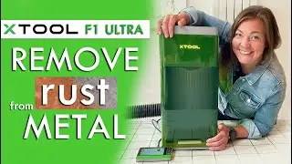 Rust Removal - xTool F1 Ultra Laser - HOW TO - Red Rocking Bird