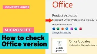 How to find the Microsoft Office Version | Ms Office Version | How to check Office version