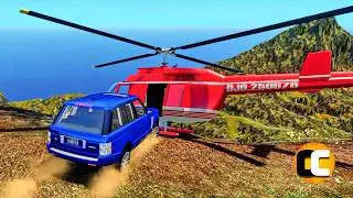 GTA 4 Cliff Drops Crashes with Real Cars mods Ep. 105 | Odycrash