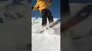 Tail butter 360 on skis #shorts #ski