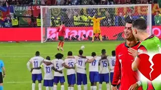 Portugal Vs France full penalty shootout euro 2024| Ronaldo out of EURO 💔