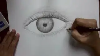 Eye: A Prelude to a Zentangle-inspired Composition || Draw Realistic Eye with Graphite