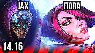 JAX vs FIORA (TOP) | 9/3/8, Dominating, Rank 14 Jax | BR Challenger | 14.16