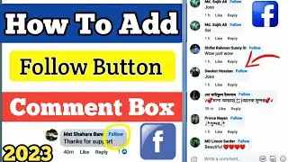 How To Add Follow Button On Facebook Comment 2023 // Turn On Follow Button In Comment Box #facebook