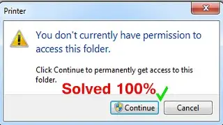 Fix: You currently don’t have permission to access this folder problem | solved 2021