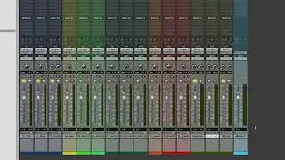 ProTools First: Mix Setup of Inputs and Outputs of  Group Bus and Aux Channels