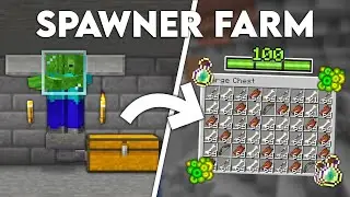 Minecraft Easy Zombie & Skeleton Mob Spawner XP Farm | Tutorial 1.21