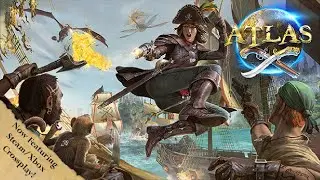 ATLAS GAMEPLAY 🤔 Online PvP Open World Survival Crafting MMO RPG MMORPG Pirate Ship War Games 