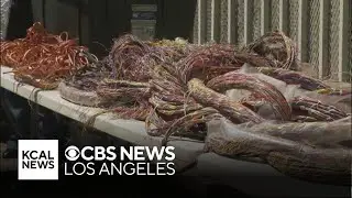 Los Angeles police seize 2,000 pounds of copper wire