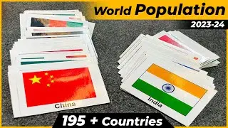 World POPULATION 2023-24 | World Population | Data flag