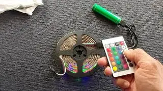 USB Powered DC 5V LED Strip RGB With Remote - 5m