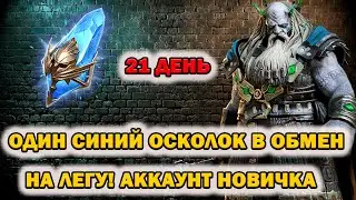 Raid Shadow Legends Леге за 1 синий осколок аккаунт новичка 21 день игры