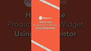 How to Use Product Curvy Widget Using ShopLentor #elementor #woocommerce #wordpress #shorts