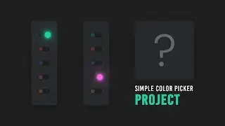 Simple Javascript Project For Beginners | Color Picker