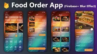 Food App with Firebase & Blur effect -how to make food ordering app? android studio tutorial