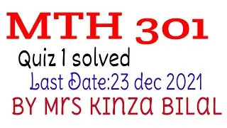 MTh301 quiz 1 fall 2021 | Kinza Bilal