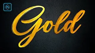 Gold Text Effects in Photoshop