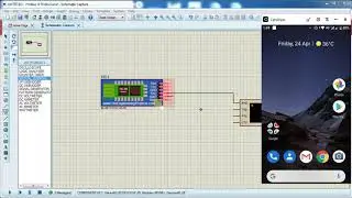 HC-05 Bluetooth Module simulation with Android App in Proteus