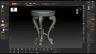 ZBRUSH modeling  ornamental Table