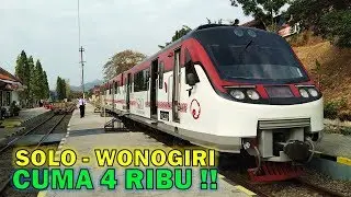 HANYA ADA DI SOLO !! Naik Kereta Api Railbus Batara Kresna SOLO - WONOGIRI Cuma 4 Ribuan