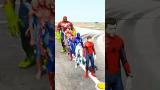 VENOM VS SPIDERMAN TEAM BATTLE, ONE PUNCH CHALLENGE #gta5 #gta