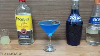 Рецепт коктейля Бикини Мартини (How to make Cocktail Bikini #Martini) Джин, Блю Кюрасао Лимонный сок