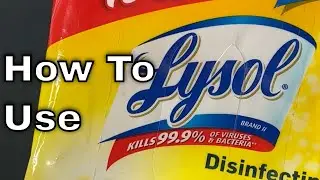 Lysol Wipes - How To Use