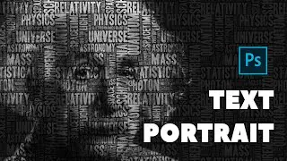 How to Make a Text Portrait Effect in Photoshop || Word Cloud Tutorial