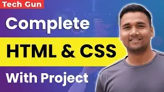 Best HTML and CSS tutorial for beginners with project for practice in Hindi | Complete & Full Course