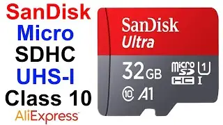 Карта Памяти SanDisk Micro SDHC UHS-I Class 10 32/64/256/512 GB - Обзор и Тест AliExpress !!!