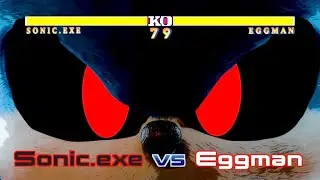 Sonic.exe vs Eggman with healthbars
