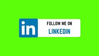 LinkedIn Follow Green Screen Animation | No Copyright