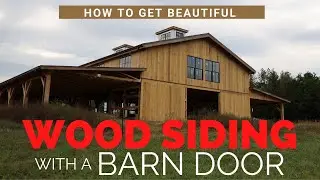 PRO TIPS for BEAUTIFUL WOOD SIDING on a GABLE WALL & DESIGN for a BARN DOOR