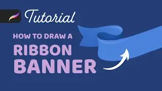 How to Draw a Ribbon Banner in Procreate