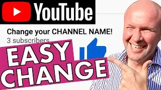 How to CHANGE my YouTube channel name | Rename as one word instead of first name and last name?