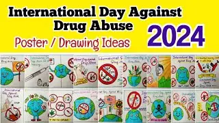 International Day Against Drug Abuse Drawing ideas 2024 | World day against Drug Abuse Poster ideas