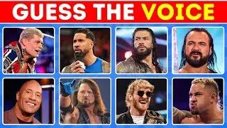 Guess WWE Superstars from Their Voice and Neon Characters 👻✅