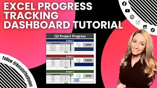 Excel progress tracking full tutorial