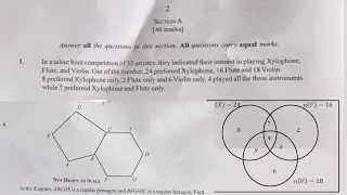 Ghana WASSCE 2023 Core Mathematics Paper 2 Compulsory questions