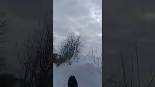 СПУСК С ГОРЫ НА ЛЕДЯНКЕ