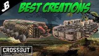 Crossout best creations, Hover_fetish, kapkan trolling, T22 and Low ps Sledge hammer wedge build.