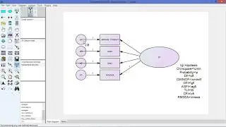 Learn SEM Amos eps 2 Make a model per variable, input the correct data, and test the hypothesis