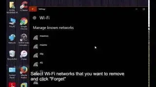 How to Delete, remove or forget Wireless Network(Wi-Fi) Profiles in Windows 10