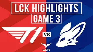 T1 vs FOX Highlights Game 3 | LCK 2024 Summer | T1 vs BNK FearX