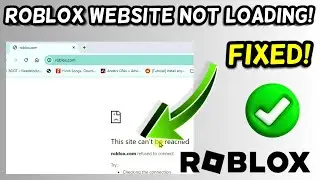 How to Fix Roblox Website not loading or working!