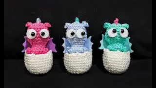 ДРАКОНЯТА за ЧАС! Подробный мастер класс/knitted dragon