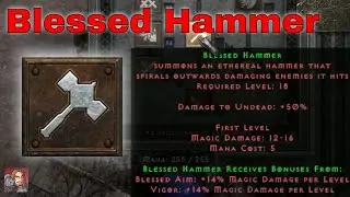 D2R Skills & Abilities - Blessed Hammer, Combat Skills (Paladin)